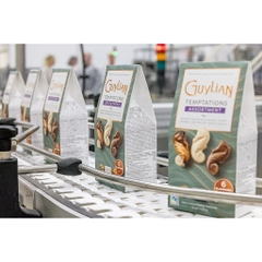 THANH SOCOLA BỈ - KHÔNG ĐƯỜNG MÍA Guylian Chocolate ĐEN INTENSE DARK / SỮA MILK, 4 MIẾNG RỜI, 100g