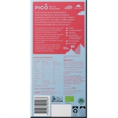 THANH SOCOLA THỤY SĨ - HỮU CƠ Pico Organic Chocolate Bar, Sea Salt, 80g