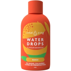 GIỌT NƯỚC TRÁI CÂY KHÔNG ĐƯỜNG Vital Zing Water Drops Flavour Enhancer, Tropical - Black Cherry - Tropical Fruit, 45ml