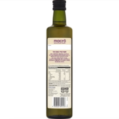 DẦU OLIVE NGUYÊN CHẤT - HỮU CƠ ÉP LẠNH Macro Organic Spanish / Allegro Extra Virgin Olive Oil, 500ml