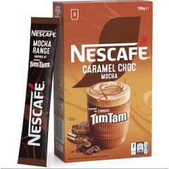 HỘP 10 GÓI Nescafe Cafe Menu Coffee Sachets Capuchino – Caramel – Hazelnut –  Mocha – Vanilla