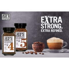 HŨ 100g HẠT CAFE UỐNG LIỀN Jed's Coffee Freeze Dried Instant Coffee, 3 Strong / 5 Extra Strong
