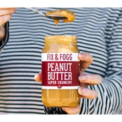 BƠ ĐẬU PHỘNG MƯỢT / GIÒN Fix & Fogg Peanut Butter Smooth / Crunchy, Non GMO - Keto - Vegan, 375g