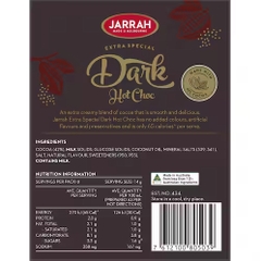 HỘP 8-10 GÓI BỘT SOCOLA ĐEN / BẠC HÀ Jarrah Hot Choc, DARK - MINT, MADE IN AUSTRALIA (112g - 140g)