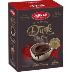 HỘP 8-10 GÓI BỘT SOCOLA ĐEN / BẠC HÀ Jarrah Hot Choc, DARK - MINT, MADE IN AUSTRALIA (112g - 140g)