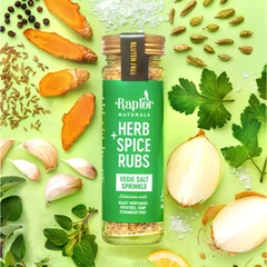 HŨ GIA VỊ ƯỚP Raptor Naturals Herb & Spice Rub / Sprinkle, Chipotle & Coffee / BBQ / Steak / Vegie