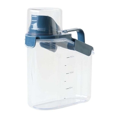 BÌNH ĐỰNG THỰC PHẨM TRONG SUỐT KÈM ỐNG ĐONG Living & Co Dispensing Container with Measuring Cup Clear – Đựng Ngũ Cốc, Cà Phê, Hạt Khô, 1.5L