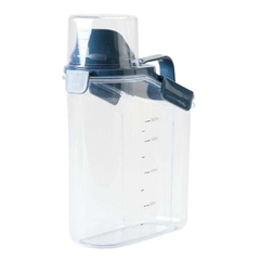 BÌNH ĐỰNG THỰC PHẨM TRONG SUỐT KÈM ỐNG ĐONG Living & Co Dispensing Container with Measuring Cup Clear – Đựng Ngũ Cốc, Cà Phê, Hạt Khô, 1.5L