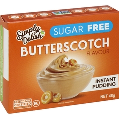 BỘT BÁNH Instant Pudding & Pie Filling KHÔNG ĐƯỜNG Simply Delish, Sugar Free, Non GMO, Kosher, 48g