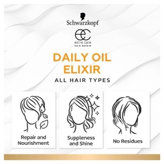 MIX 6 TINH DẦU DƯỠNG TÓC Schwarzkopf Extra Care 6 Miracles Oil Essence – Phục Hồi, Bóng Mượt, 100ml
