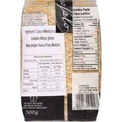 MÌ Ý / PASTA HÌNH HẠT GẠO Garofalo Orzo Pasta – Pasta Hình Hạt Gạo, Nấu Súp & Món Nhanh, 500g