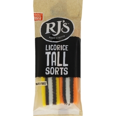 KẸO DẺO CAM THẢO ĐA SẮC RJ's Licorice Tall Sorts, 70g