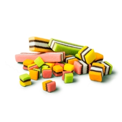 KẸO DẺO CAM THẢO ĐA SẮC RJ's Licorice Tall Sorts, 70g