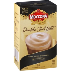 HỘP 10 GÓI CAFE Moccona Coffee Sachets (13.7g / gói) - Caramel Latte / Double Shot
