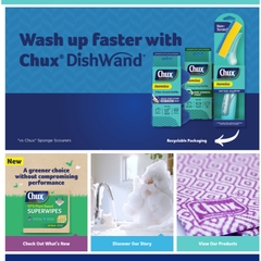 LẺ 1 KHĂN LAU BỤI - BẨN - DẦU MỠ 97% THỰC VẬT Chux Superwipes Plant Based Cleaning Cloths, 60x28cm