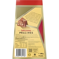 HỘP SOCOLA SỮA - HẠNH NHÂN Toblerone Pralines Almond Nougat - Honey, 180g