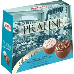 HỘP SOCOLA Ý Sorini Bauletto Chocolate Box, Double MILK & WHITE / Caramel / Assorted PRALINE, 150g