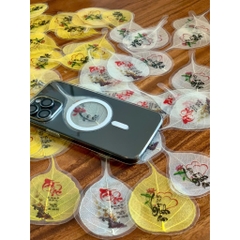 LÁ BỒ ĐỀ ÉP - CÓ IN CHỮ BÌNH AN - TÀI LỘC dùng cho ốp lưng điện thoại, ví, bookmark đọc sách...