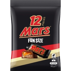 TÚI 12 VIÊN SOCOLA Snickers / Mars Fun Size, 180g - 192g