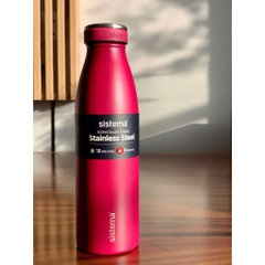 BÌNH GIỮ NHIỆT NÓNG & LẠNH Sistema Drink Bottle Stainless Steel, 2 LỚP THÉP KHÔNG RỈ, 500ml