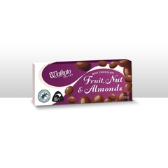 HỘP SOCOLA ĐEN / SỮA / TRẮNG Waikato Valley Chocolates, DARK / MILK / WHITE ALMONDS, FRUIT NUT, 200g