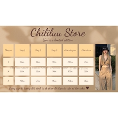 Set áo croptop Chililuu áo vạt V kèm quần suông ống rộng thắt đai cá tính