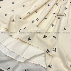 Váy cúp ngực Chililuu đầm maxi cúp ngực thêu hoa dáng dài phong cách tiểu thư