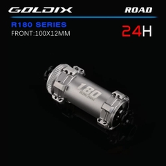 Bộ Hub GOLDIX R180 Ratchet 60t Hình Nón 24H - Phanh Đĩa Centerlock