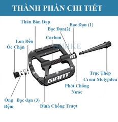Pedan Xe Đạp GIANT HILL CARBON