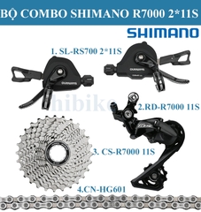 Bộ Combo 5 Món SHIMANO R7000 2*11S - Tay Ngang