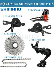 Bộ Combo 5 Món SHIMANO R7000 2*11S - Tay Ngang