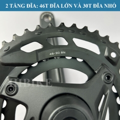 Giò Dĩa Xe Đạp SHIMANO CUES FC-U6000 46-30T