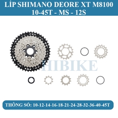 Bộ Group SHIMANO DEORE XT M8100 2X12S
