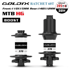 Bộ Hub Xe Đạp GOLDIX M370 BOOST - Phanh Đĩa 6 Ốc - Rachet 60T