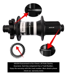 Bộ Hub Xe Đạp GOLDIX M370 BOOST - Phanh Đĩa 6 Ốc - Rachet 60T