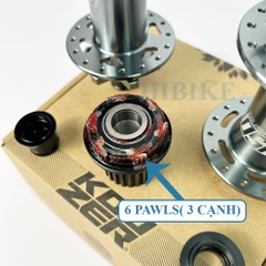 Bộ Hub KOOZER 450 Boost 32 Lỗ  6 Pawls - Phanh Đĩa 6 Ốc - Tăm Móc