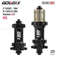 Bộ Hub GOLDIX M180 Ratchet EXP 52T – 28 Lỗ - Phanh Đĩa 6 Ốc
