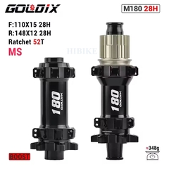 Bộ Hub GOLDIX M180 Ratchet EXP 52T – 28 Lỗ - Phanh Đĩa 6 Ốc