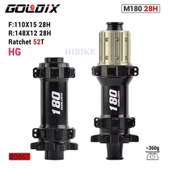 Bộ Hub GOLDIX M180 Ratchet EXP 52T – 28 Lỗ - Phanh Đĩa 6 Ốc