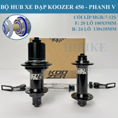 Bộ Hub KOOZER 450 20/24 Lỗ  6 Pawls - Phanh V - Tăm Móc - HG