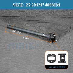 Cọc Yên Xe Đạp CARBON Cao Cấp TOSEEK C25 0 Độ
