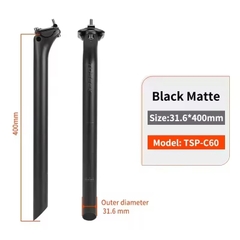 Cọc Yên Xe Đạp CARBON TOSEEK C60 ULTRA LIGHT