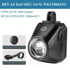 Đèn Xe Đạp Siêu Sáng 1600 Lumens WEST BIKING