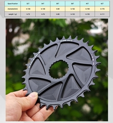 Đĩa Răng Nhôm Direct Mount Xe Đạp GOLDIX AL-T6 Offset 3mm