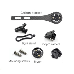 Giá bắt đồng hồ xe đạp gắn ghi đông liền pô tăng CARBON