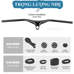 Ghi Đông Xe Đạp MTB Liền Pô Tăng Âm Sườn CARBON TOSEEK TM200