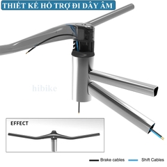 Ghi Đông Xe Đạp MTB Liền Pô Tăng Âm Sườn CARBON TOSEEK TM200
