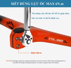 Ghi Đông Xe Đạp MTB Liền Pô Tăng CARBON TOSEEK TSL180