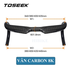 Ghi Đông Xe Đạp Đua CARBON TOSEEK TR2000