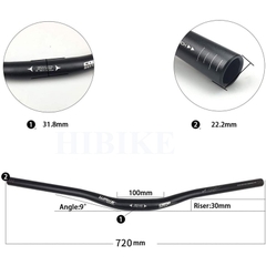 Ghi Đông Xe Đạp Nhôm 6061 WAKE 31.8*720mm